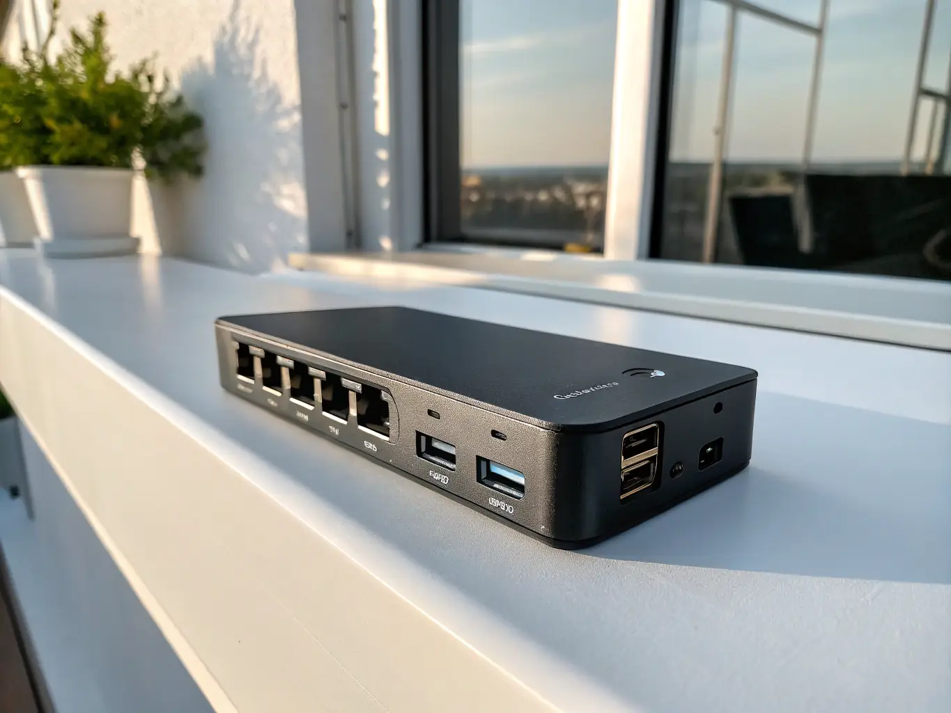 An image showcasing a standalone embedded system, such as a custom control unit for a specialized machine, highlighting its compact design and dedicated functionality.